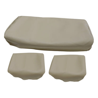 3PCS For 1982-2000 Club Car PRE-2000 DS Golf Cart Front Seat Cover Beige