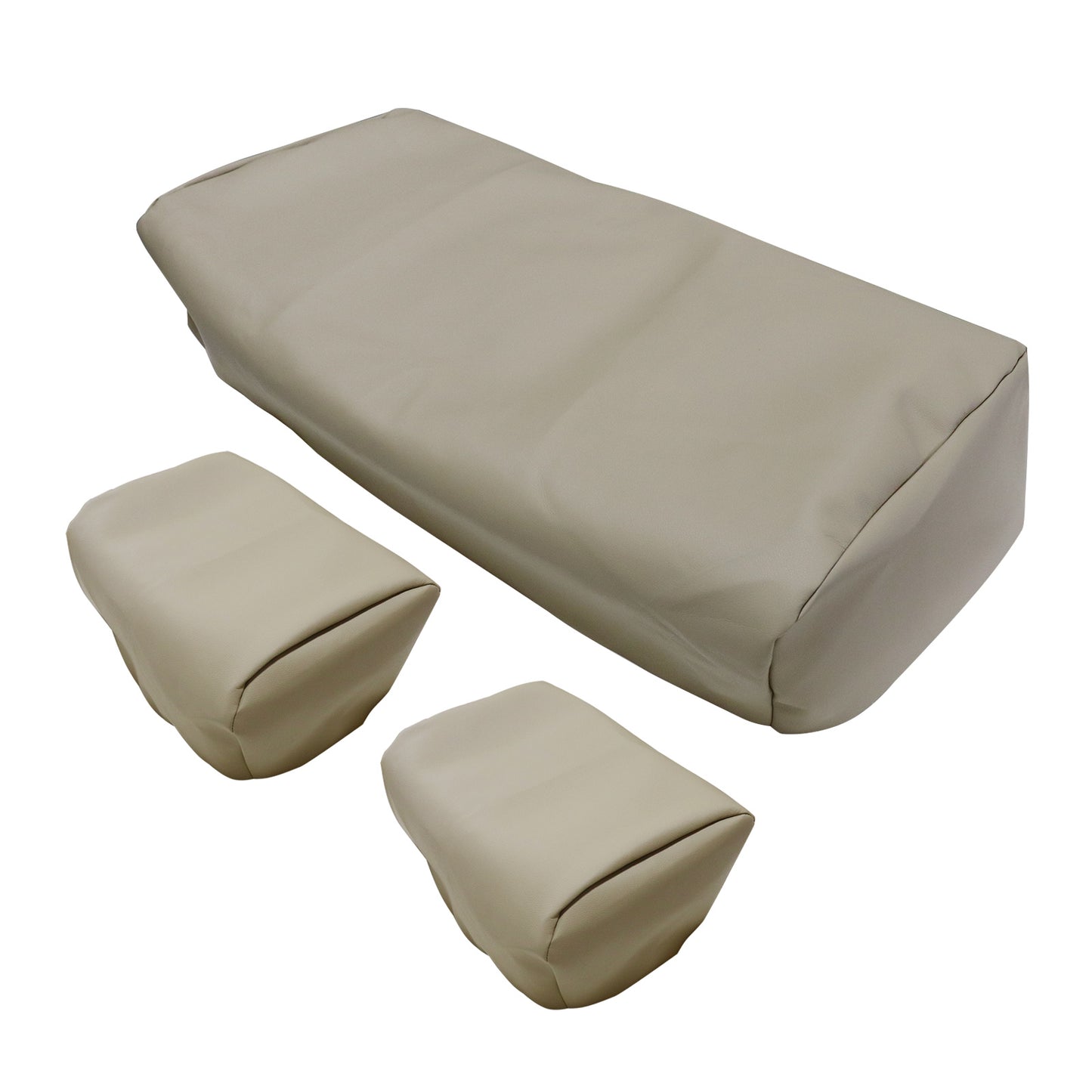 3PCS For 1982-2000 Club Car PRE-2000 DS Golf Cart Front Seat Cover Beige