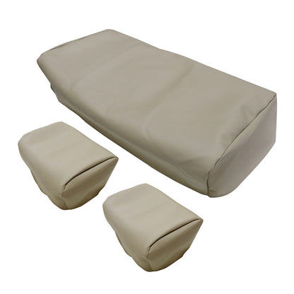 3PCS For 1982-2000 Club Car PRE-2000 DS Golf Cart Front Seat Cover Beige