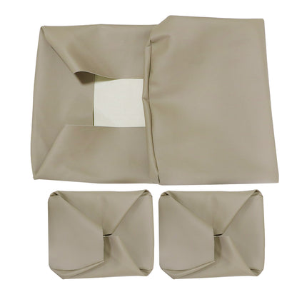3PCS For 1982-2000 Club Car PRE-2000 DS Golf Cart Front Seat Cover Beige