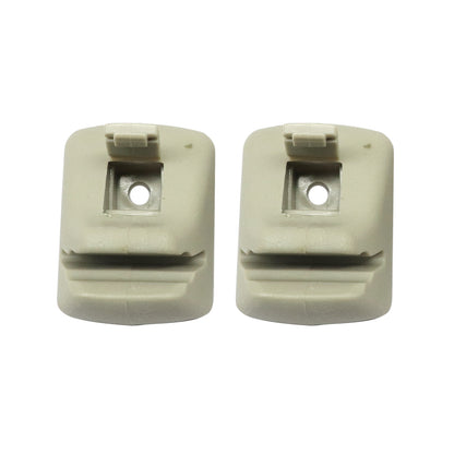 Pair Grey Sun Visor Retainer Clip For Ford Focus SE Sedan 4-Door 2.0L 2001