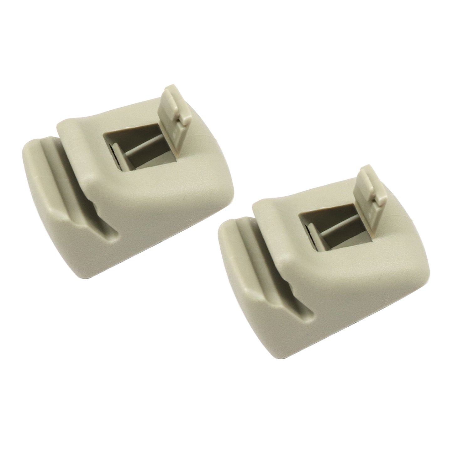 Pair Grey Sun Visor Retainer Clip For Ford Focus SE Sedan 4-Door 2.0L 2001