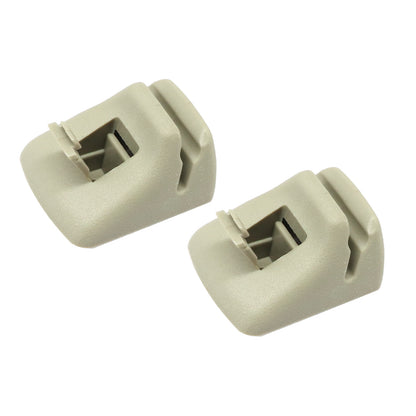 Pair Grey Sun Visor Retainer Clip For Ford Focus SE Sedan 4-Door 2.0L 2001
