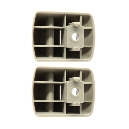 Pair Grey Sun Visor Retainer Clip For Ford Focus SE Sedan 4-Door 2.0L 2001