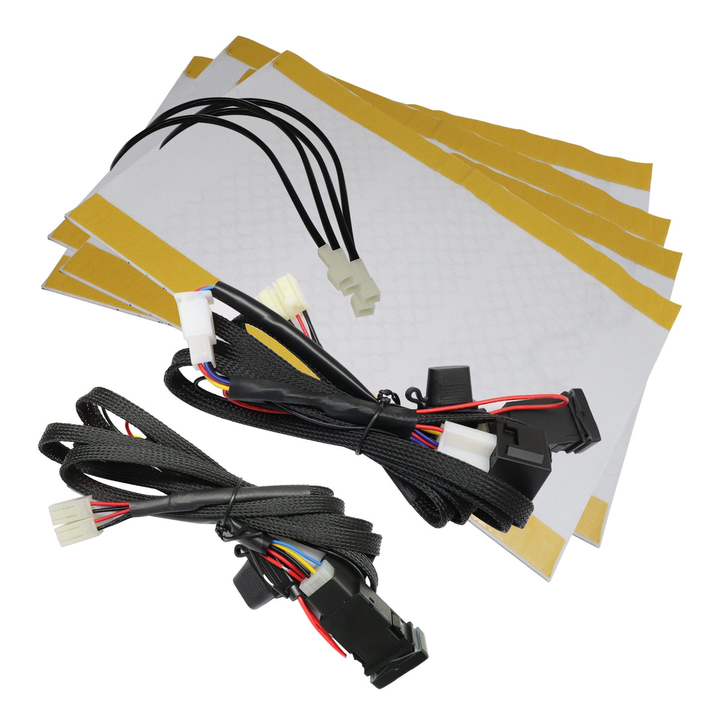 Seat heater set,2 seats heated seat,2-dials switch fits many Toyota cars trucks