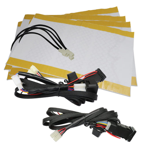 Seat heater set,2 seats heated seat,2-dials switch fits many Toyota cars trucks