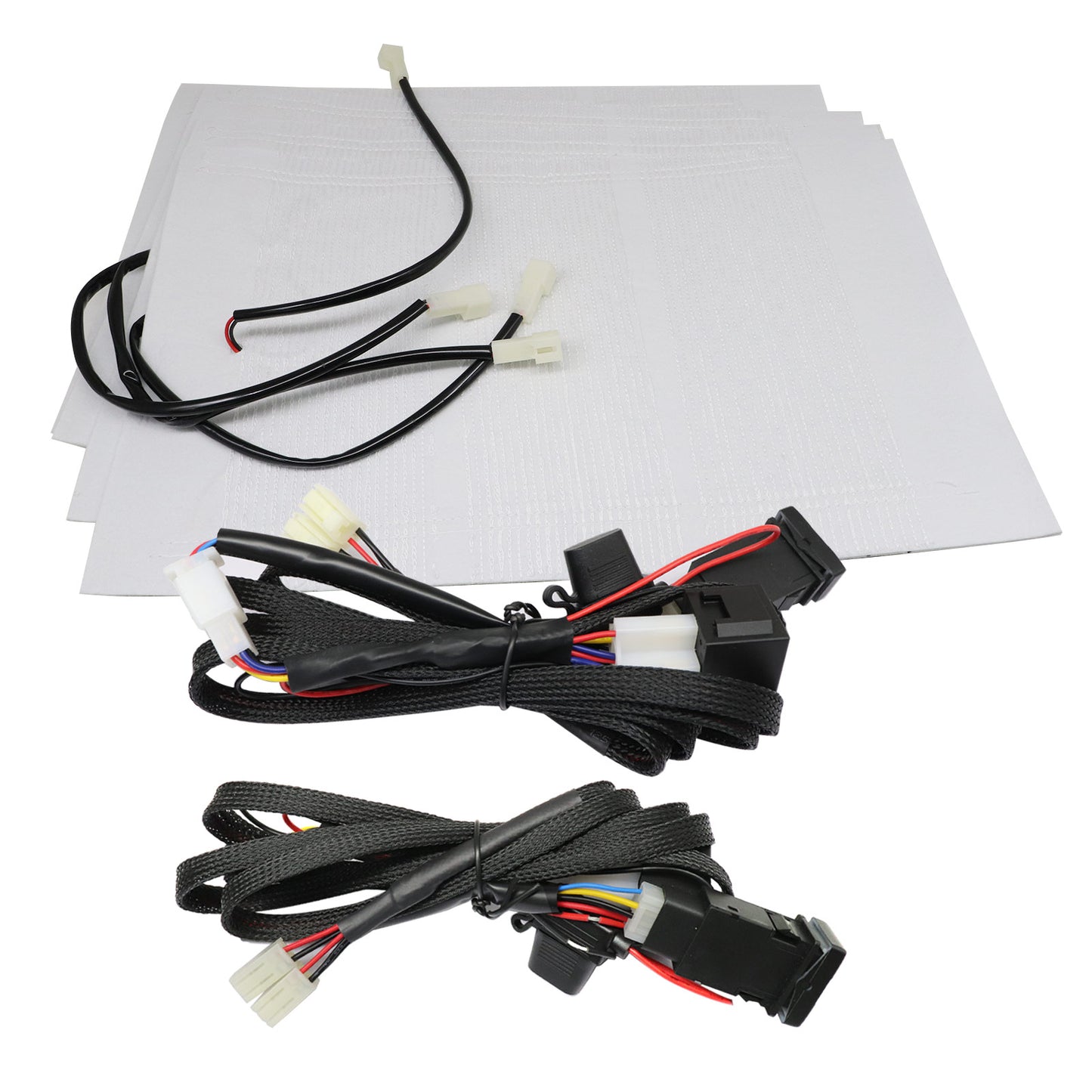 Seat heater set,2 seats heated seat,2-dials switch fits many Toyota cars trucks