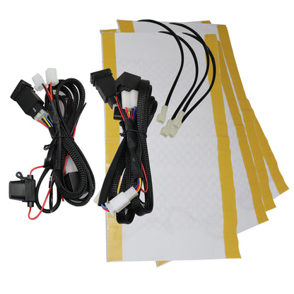 Seat heater set,2 seats heated seat,2-dials switch fits many Toyota cars trucks