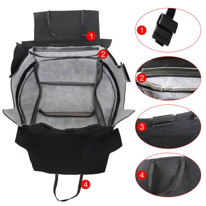 For 2015-2017 Subaru Legacy Driver Leather Perforated Bottom Seat Cover Black