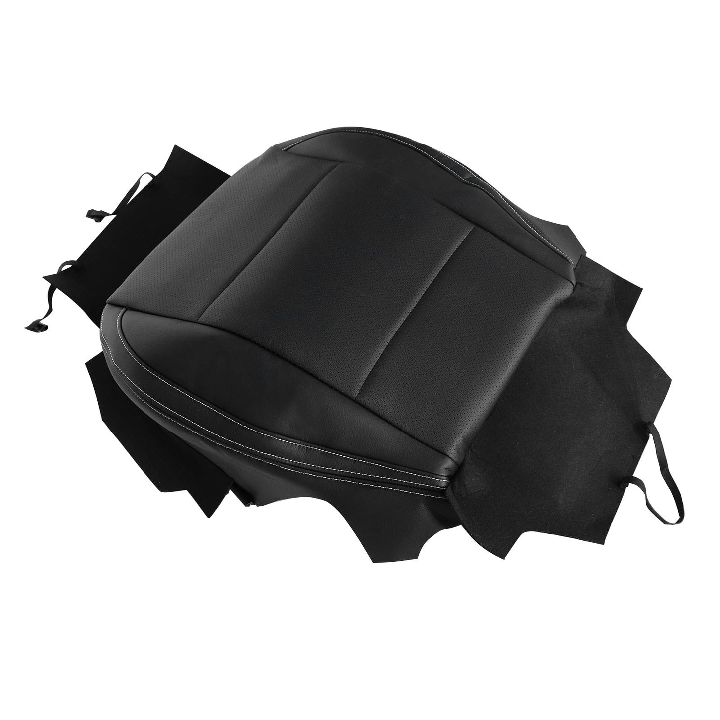 Fits 2015-17 Subaru Legacy Passenger Perforated Leather Bottom Seat Cover Black