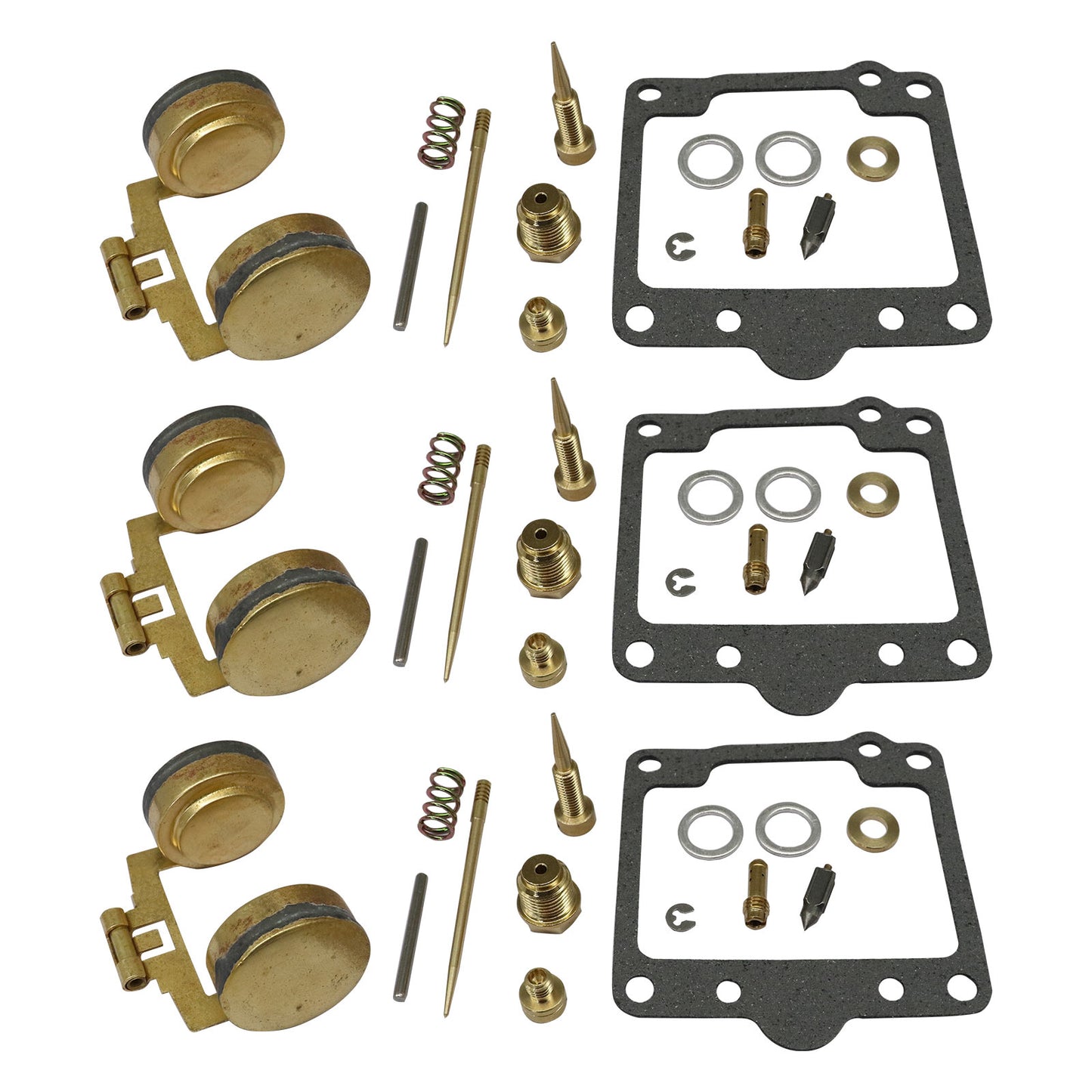 Fit Yamaha 1978-1979 XS750 XS750S Carburetor Carb Rebuild Repair Kit & Floats