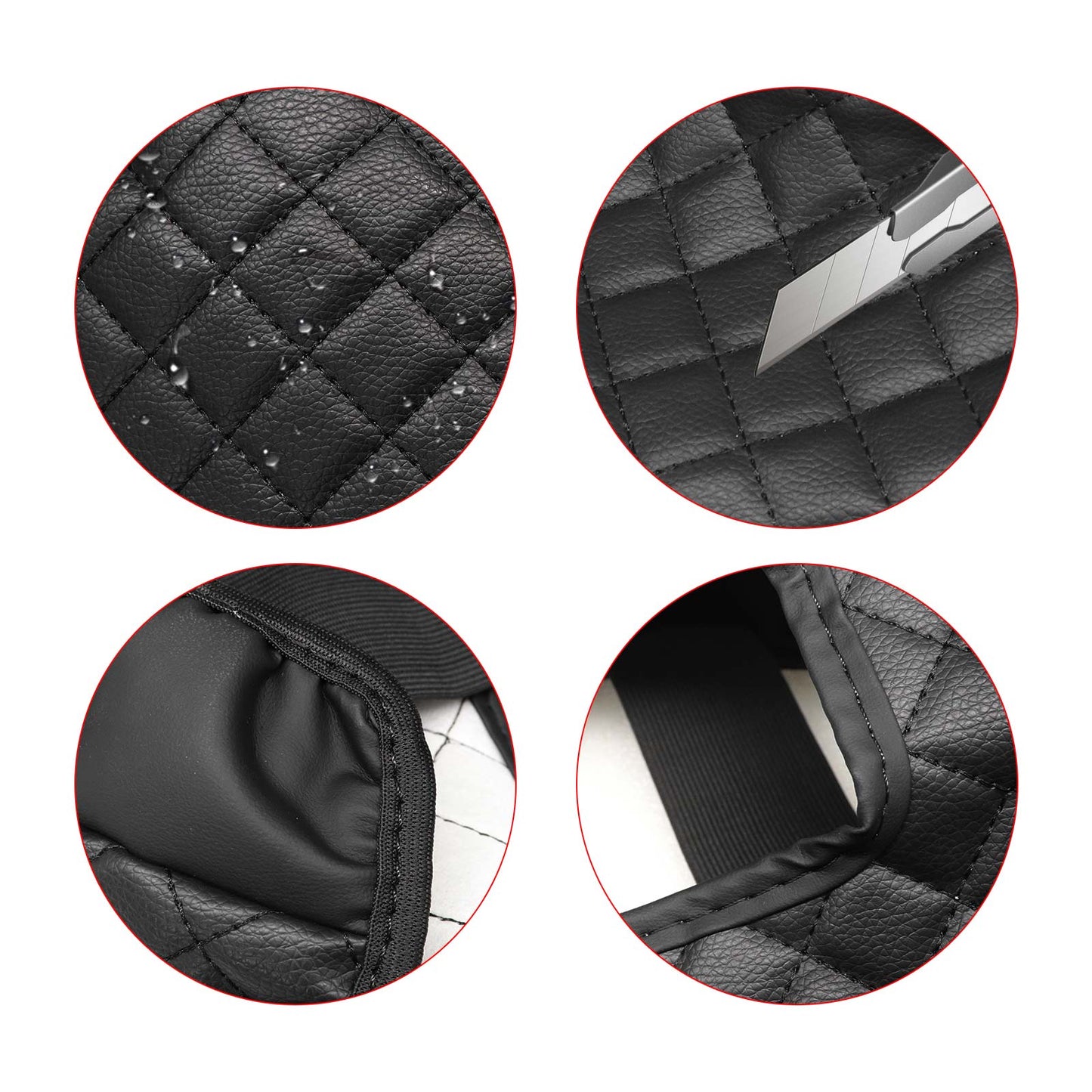 Console Leather Armrest Cover Cushion For 2015-2020 Chevy Silverado Suburban