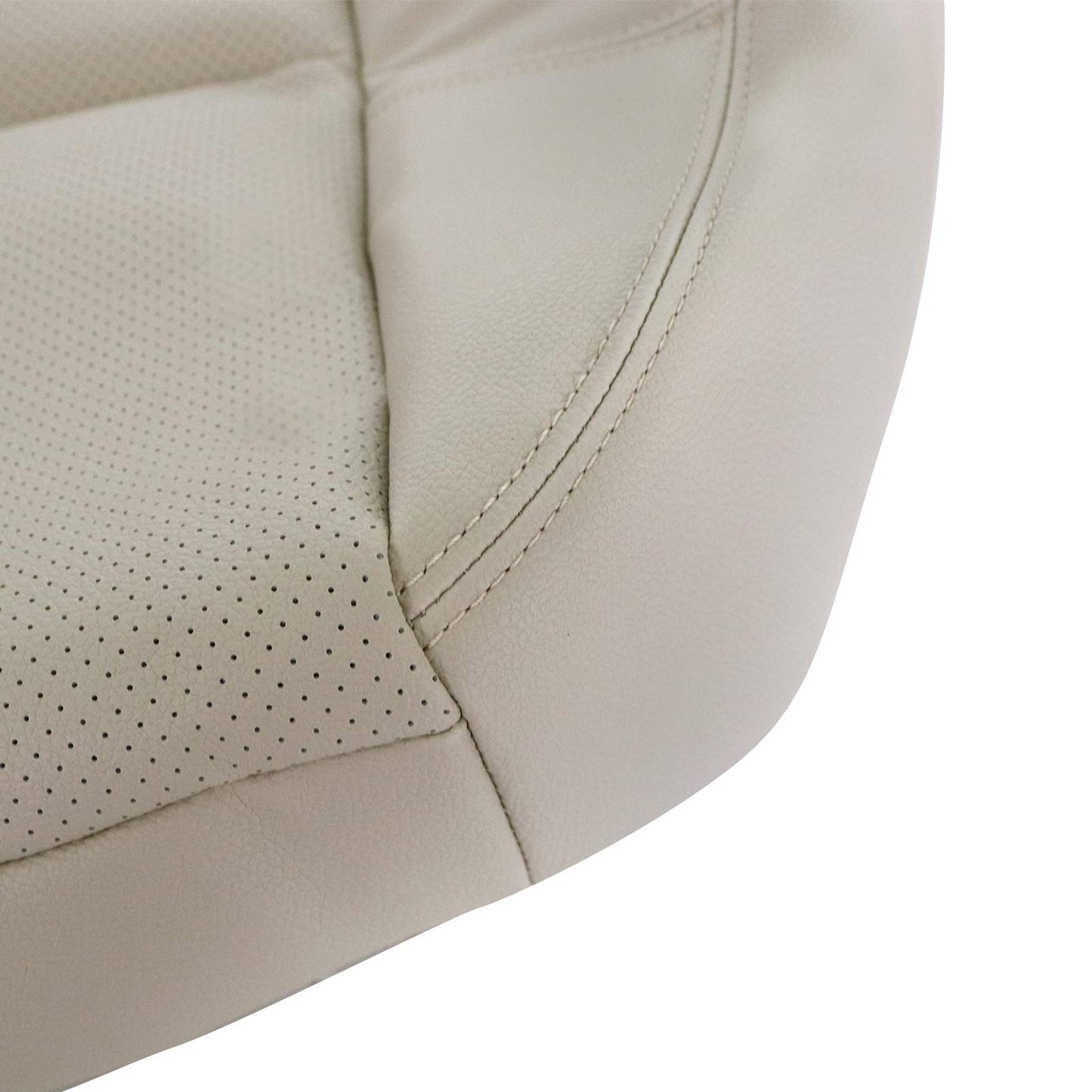 Driver Top Leather PERFORATED Seat Cover Tan For 2007 2008 Cadillac Escalade US
