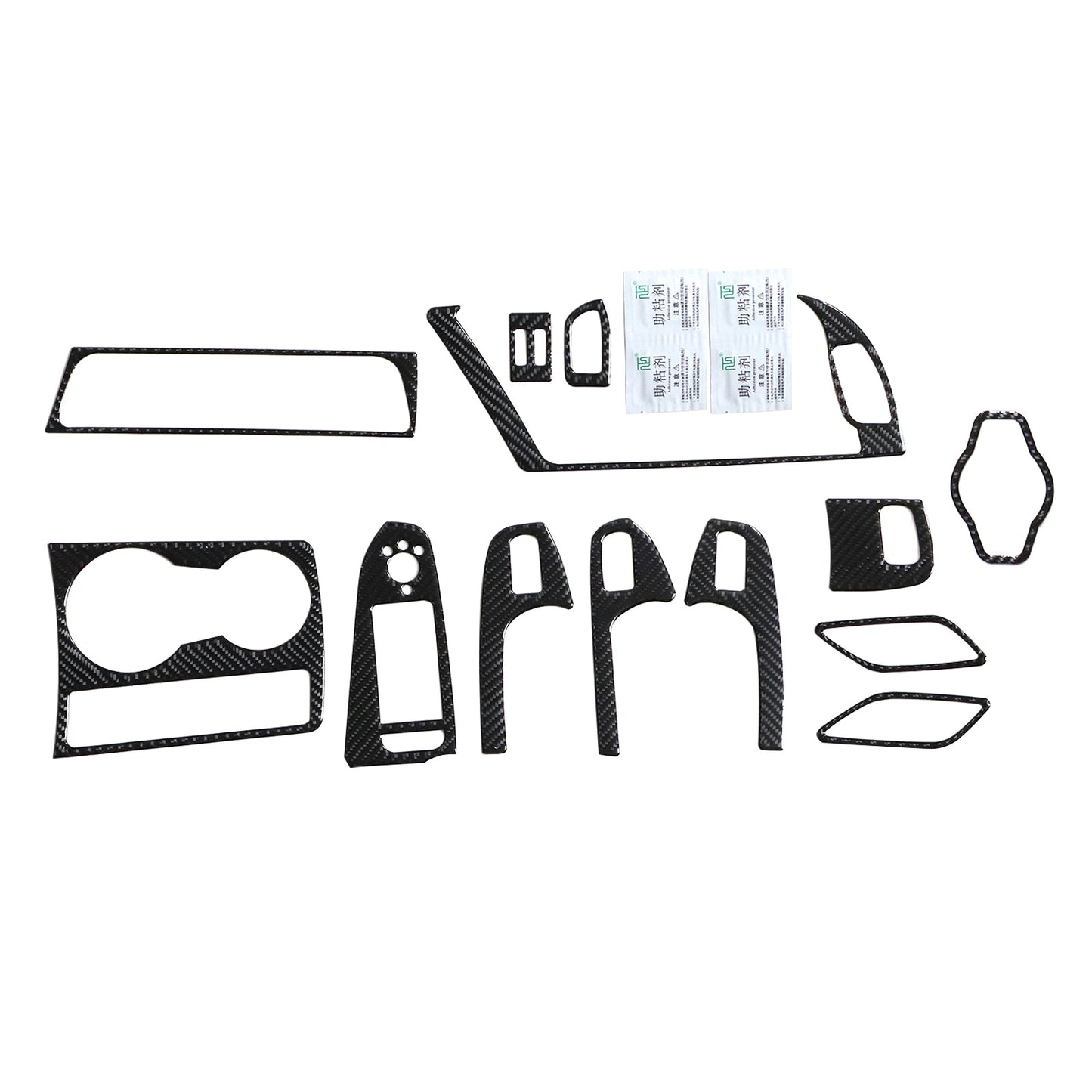 13X Carbon Fiber Full Interior Set Kit Cover Trim For Audi A4 Luxury Sedan 2011
