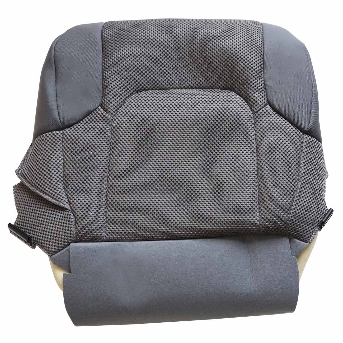 For 2005-2019 Nissan Frontier Driver Bottom Replacement Cloth Seat Cover Gray /W