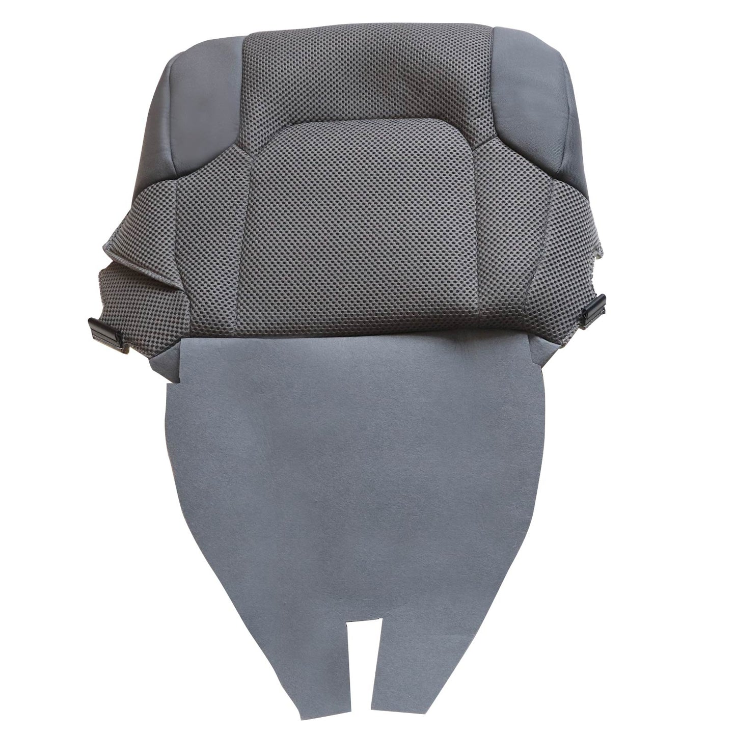 For 2005-2019 Nissan Frontier Driver Bottom Replacement Cloth Seat Cover Gray /W