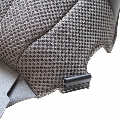 For 2005-2019 Nissan Frontier Driver Bottom Replacement Cloth Seat Cover Gray /W