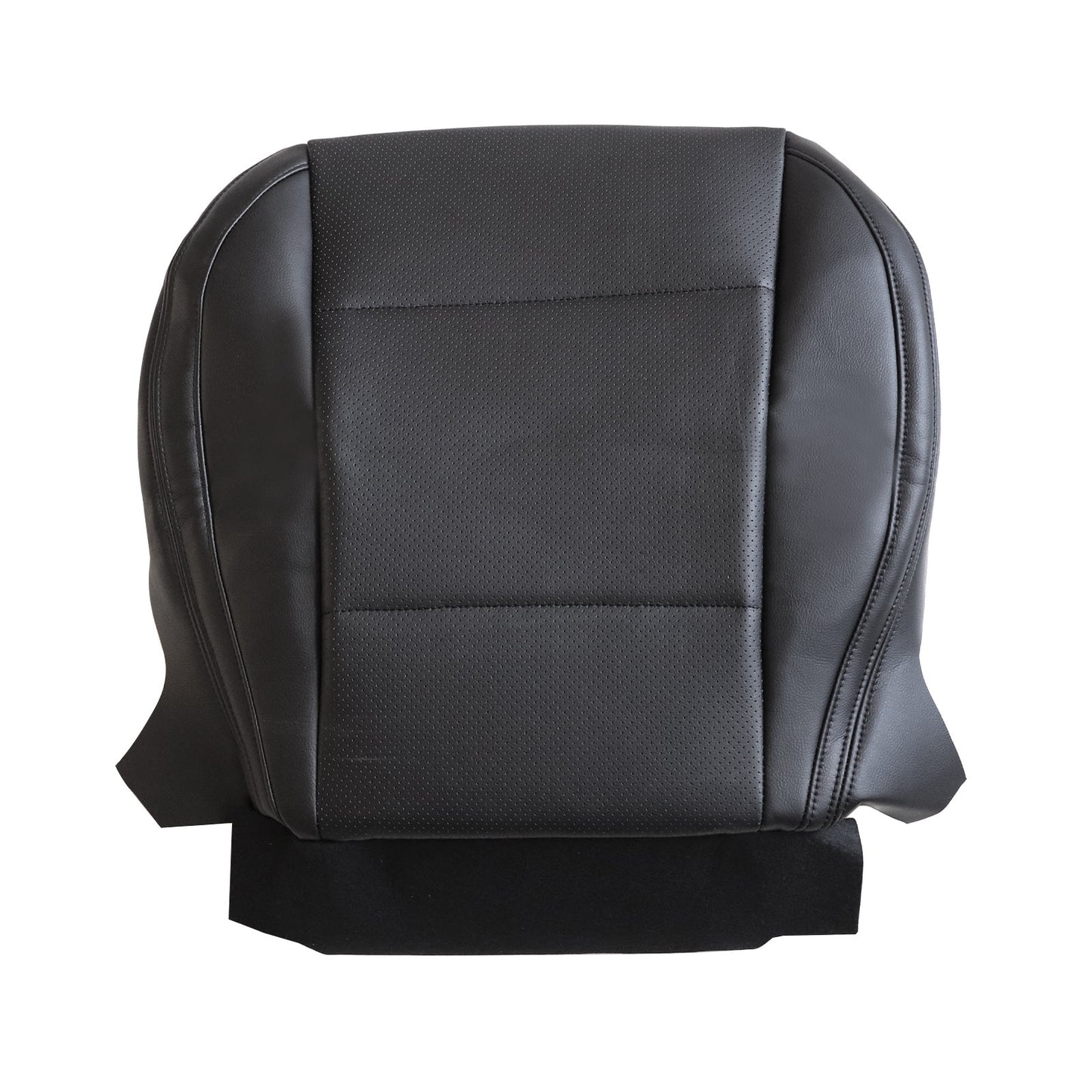 For 2015-2019 Subaru Outback Driver Bottom Perforated Leather Seat Cover Black