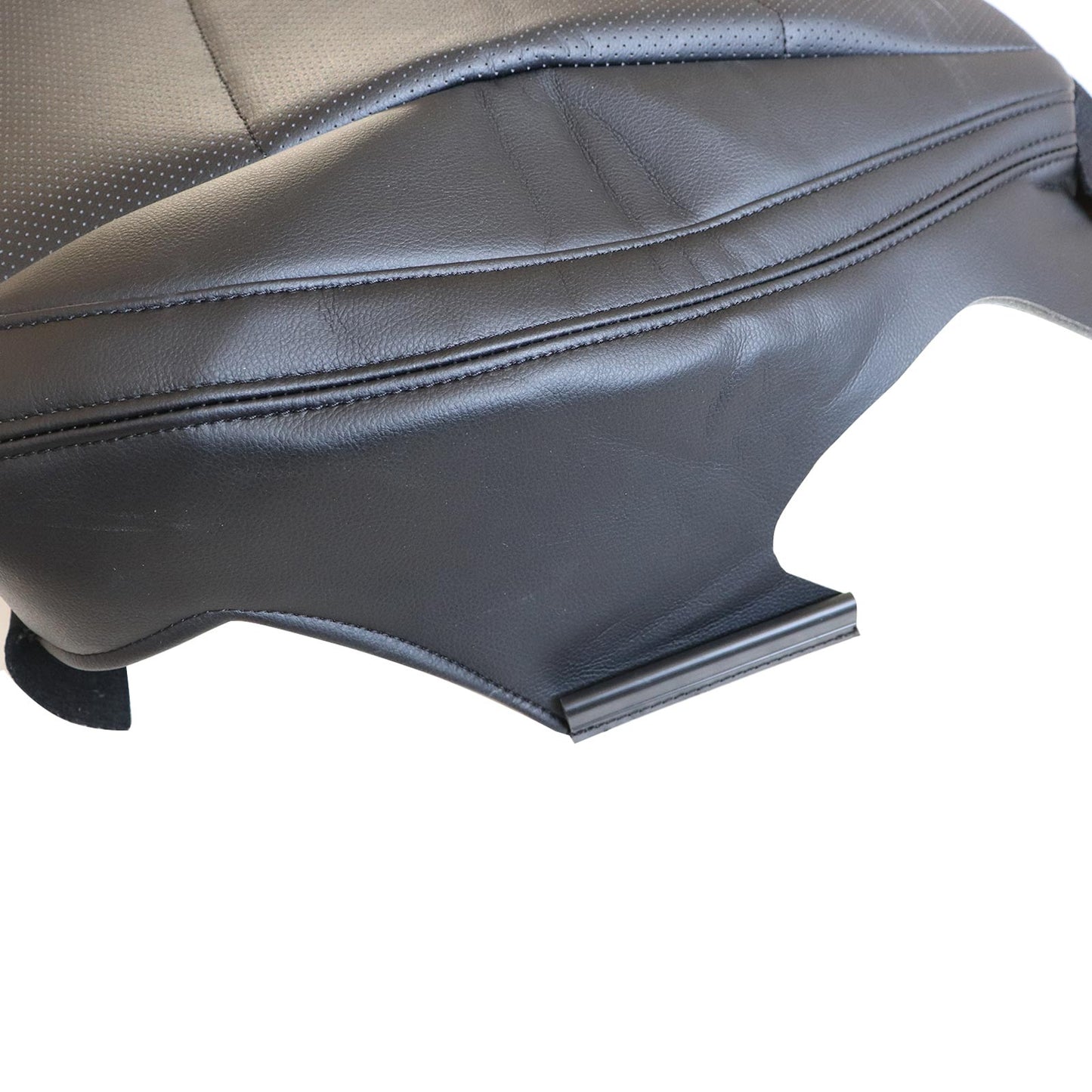 For 2015-2019 Subaru Outback Driver Bottom Perforated Leather Seat Cover Black