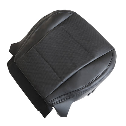 For 2015-2019 Subaru Outback Driver Bottom Perforated Leather Seat Cover Black