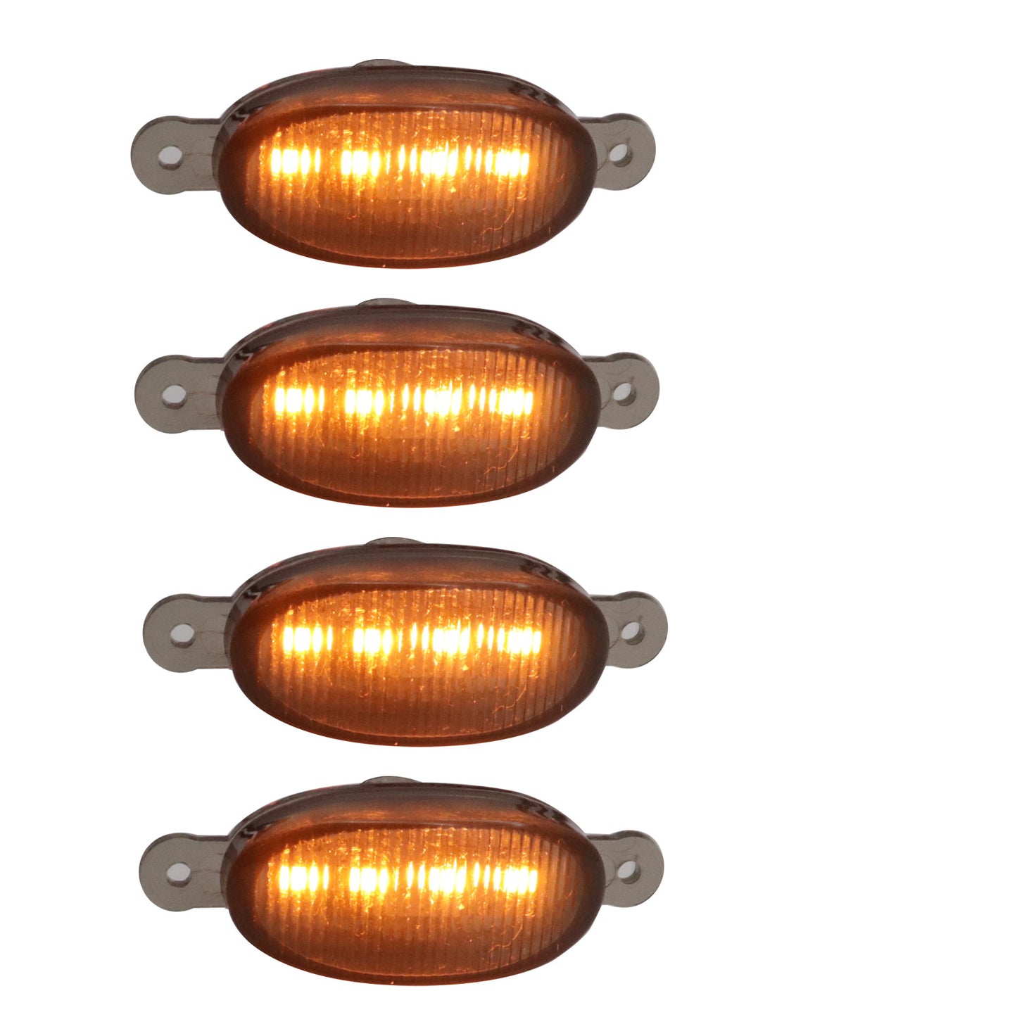 For Ram 1500 2019-2021 Yellow Front Grille LED Amber Light