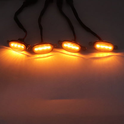 For Ram 1500 2019-2021 Yellow Front Grille LED Amber Light