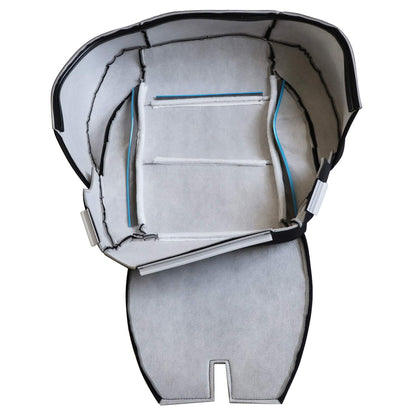 For 2004-2007 Nissan Titan SE Driver Side Cloth Bottom Seat Cover Black & Gray