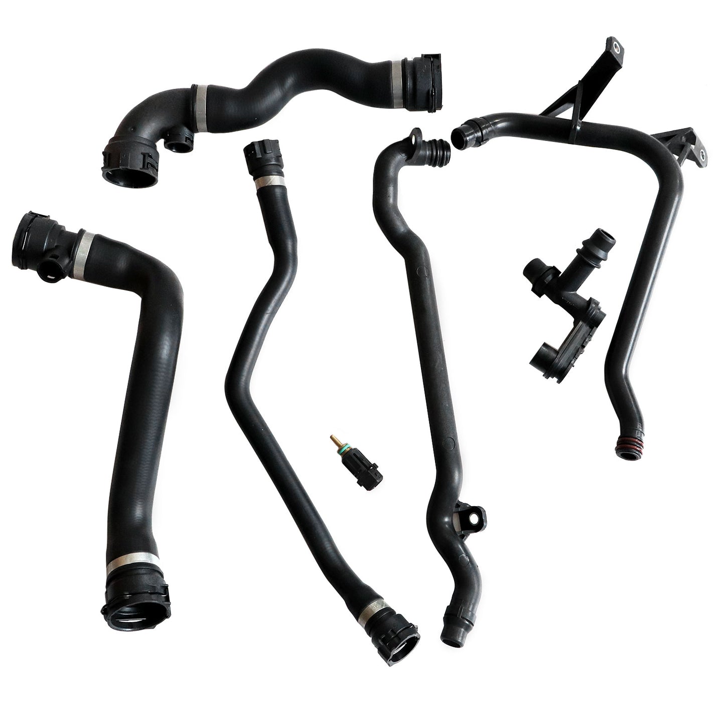 7 Pcs Expansion Tank Coolant Radiator Hose Kit For BMW E46 323i 328i 325i 330i