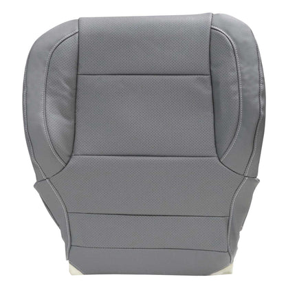 For 2014-2019 Chevy Silverado 1500 2500 Driver Bottom PERFORATED Seat Cover Gray