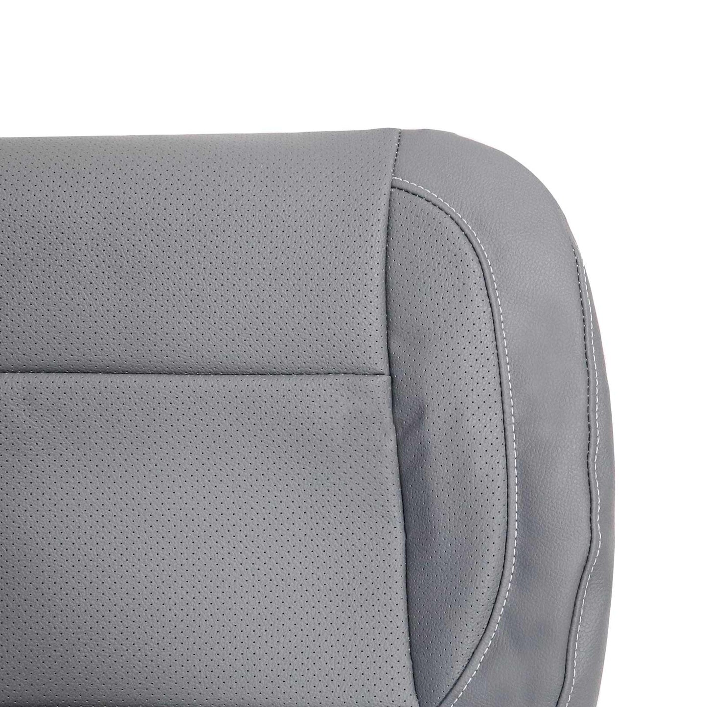 For 2014-2019 Chevy Silverado 1500 2500 Driver Bottom PERFORATED Seat Cover Gray