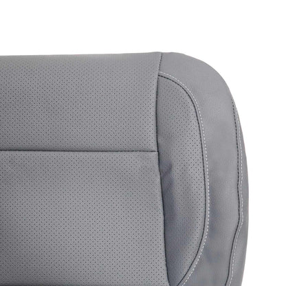 For 2014-2019 Chevy Silverado 1500 2500 Driver Bottom PERFORATED Seat Cover Gray