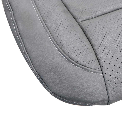For 2014-2019 Chevy Silverado 1500 2500 Driver Bottom PERFORATED Seat Cover Gray