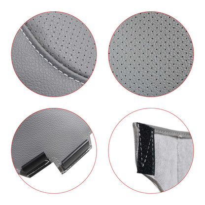 For 2014-2019 Chevy Silverado 1500 2500 Driver Bottom PERFORATED Seat Cover Gray