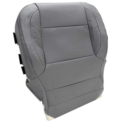 For 2014-2019 Chevy Silverado 1500 2500 Driver Bottom PERFORATED Seat Cover Gray
