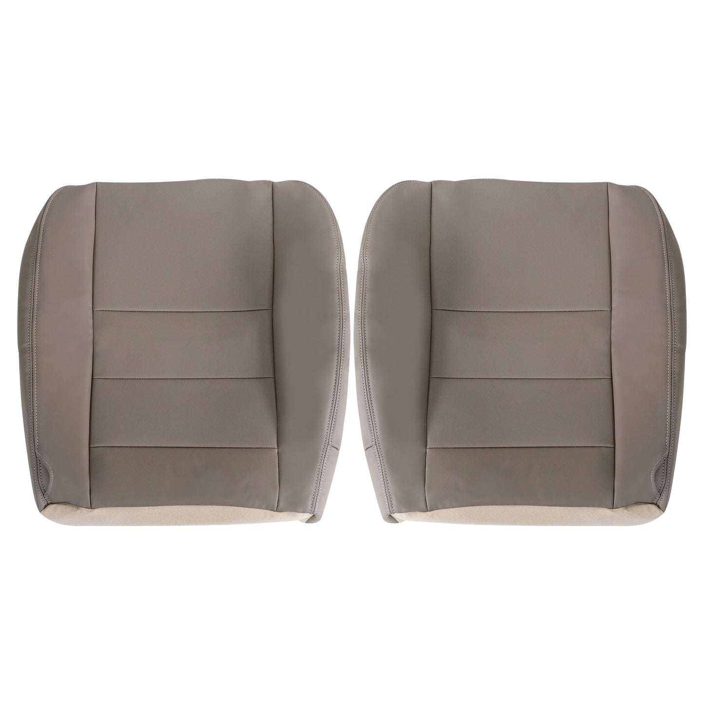 For 2002-2005 Ford Excursion Limited Driver & Passenger Bottom Leather Cover Tan
