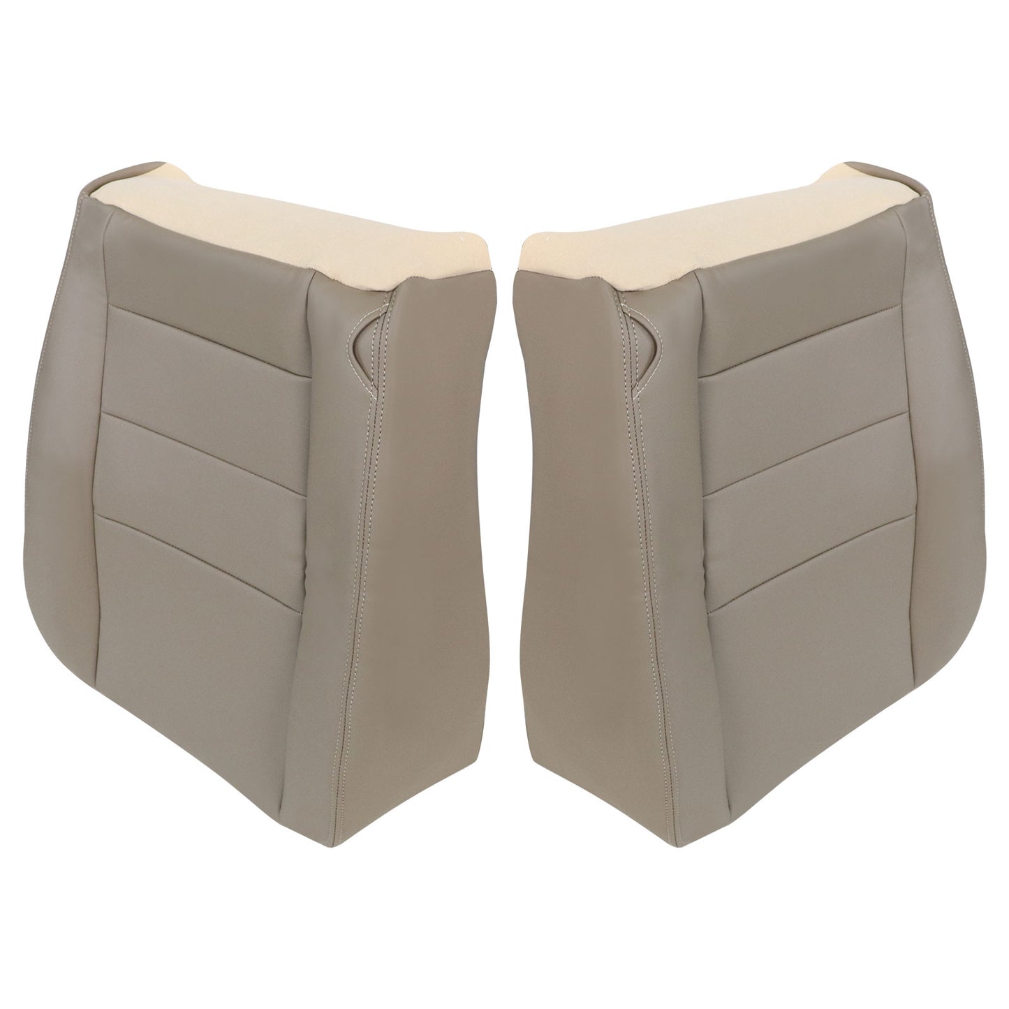For 2002-2005 Ford Excursion Limited Driver & Passenger Bottom Leather Cover Tan