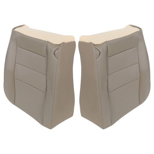 For 2002-2005 Ford Excursion Limited Driver & Passenger Bottom Leather Cover Tan