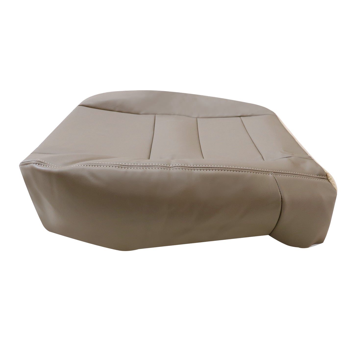 For Ford F250 F350 Super Duty 2002-2007 Driver Bottom Leather Seat Cover TAN