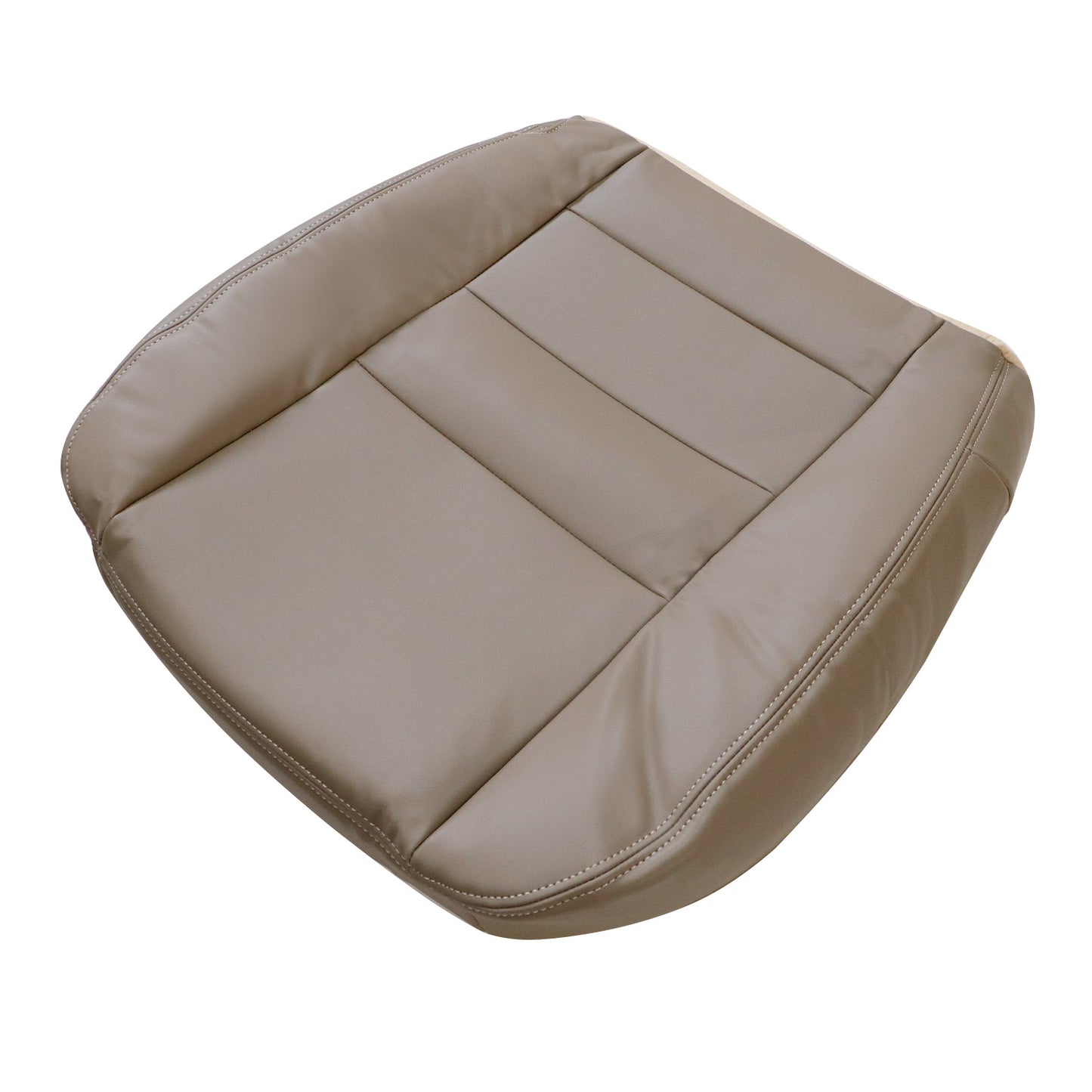 For Ford F250 F350 Super Duty 2002-2007 Driver Bottom Leather Seat Cover TAN