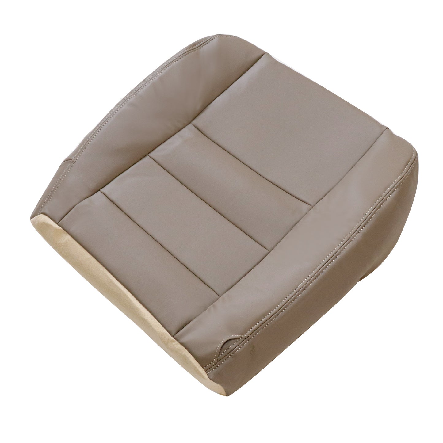 For Ford F250 F350 Super Duty 2002-2007 Driver Bottom Leather Seat Cover TAN