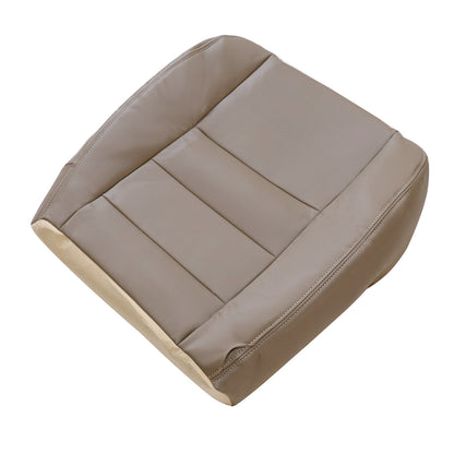 For Ford F250 F350 Super Duty 2002-2007 Driver Bottom Leather Seat Cover TAN