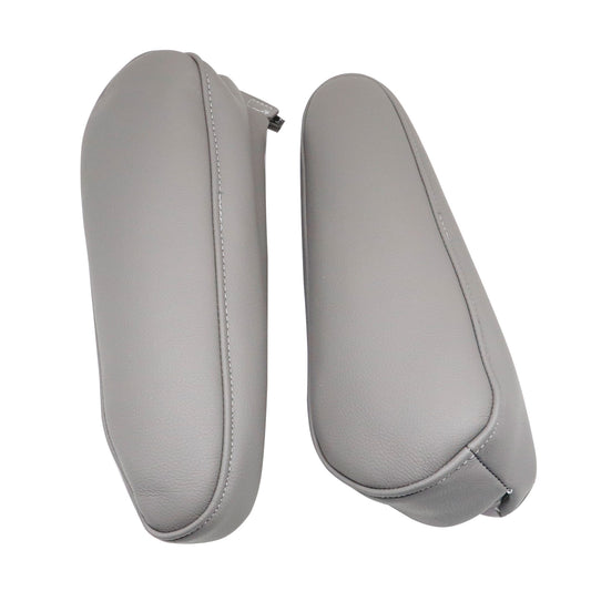 Front Seat Gray Leather Armrest Cover Fits For 1998-2007 Toyota Land Cruiser
