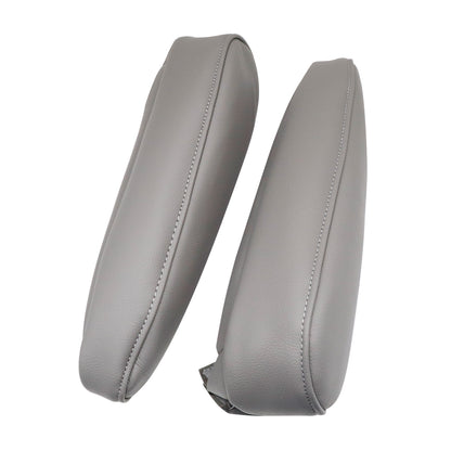 Front Seat Gray Leather Armrest Cover Fits For 1998-2007 Toyota Land Cruiser