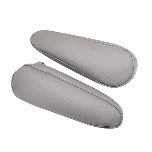 Front Seat Gray Leather Armrest Cover Fits For 1998-2007 Toyota Land Cruiser
