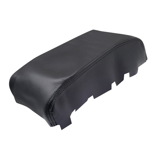 Leather Center Console Lid Armrest Cover Skin For 2009-2014 Nissan Maxima Black