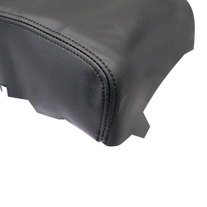 Leather Center Console Lid Armrest Cover Skin For 2009-2014 Nissan Maxima Black