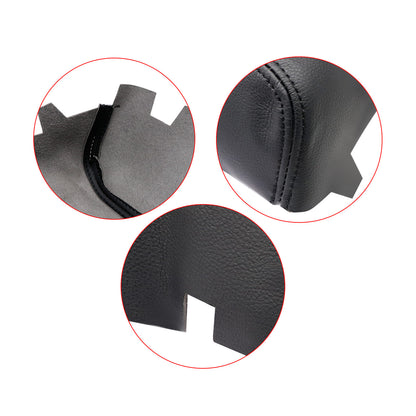 Leather Center Console Lid Armrest Cover Skin For 2009-2014 Nissan Maxima Black