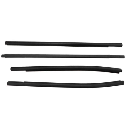 Set of 4 door belt line weatherstrip rubber seal For Ford Ranger 2011-2021