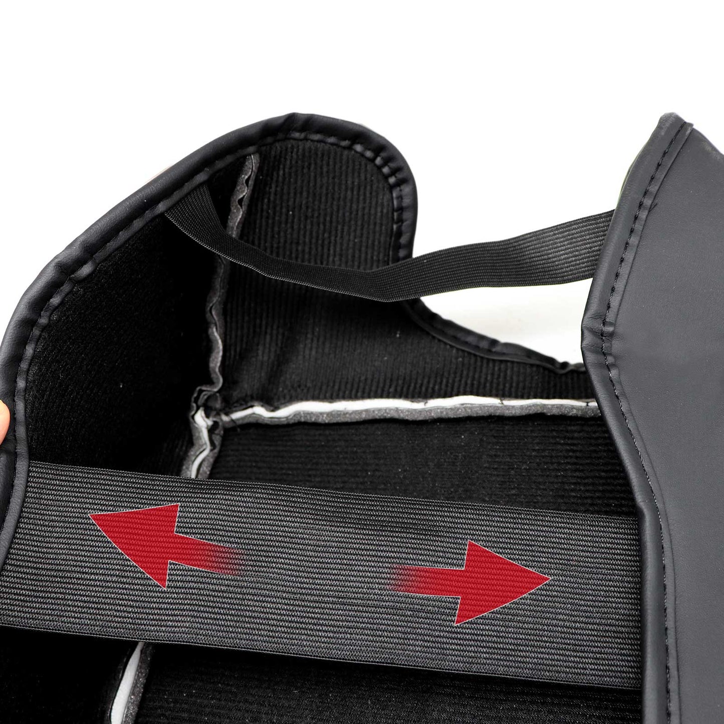 Fits Ford F150 21-23 Black Leather Console Lid Armrest Cover Protector Cushion