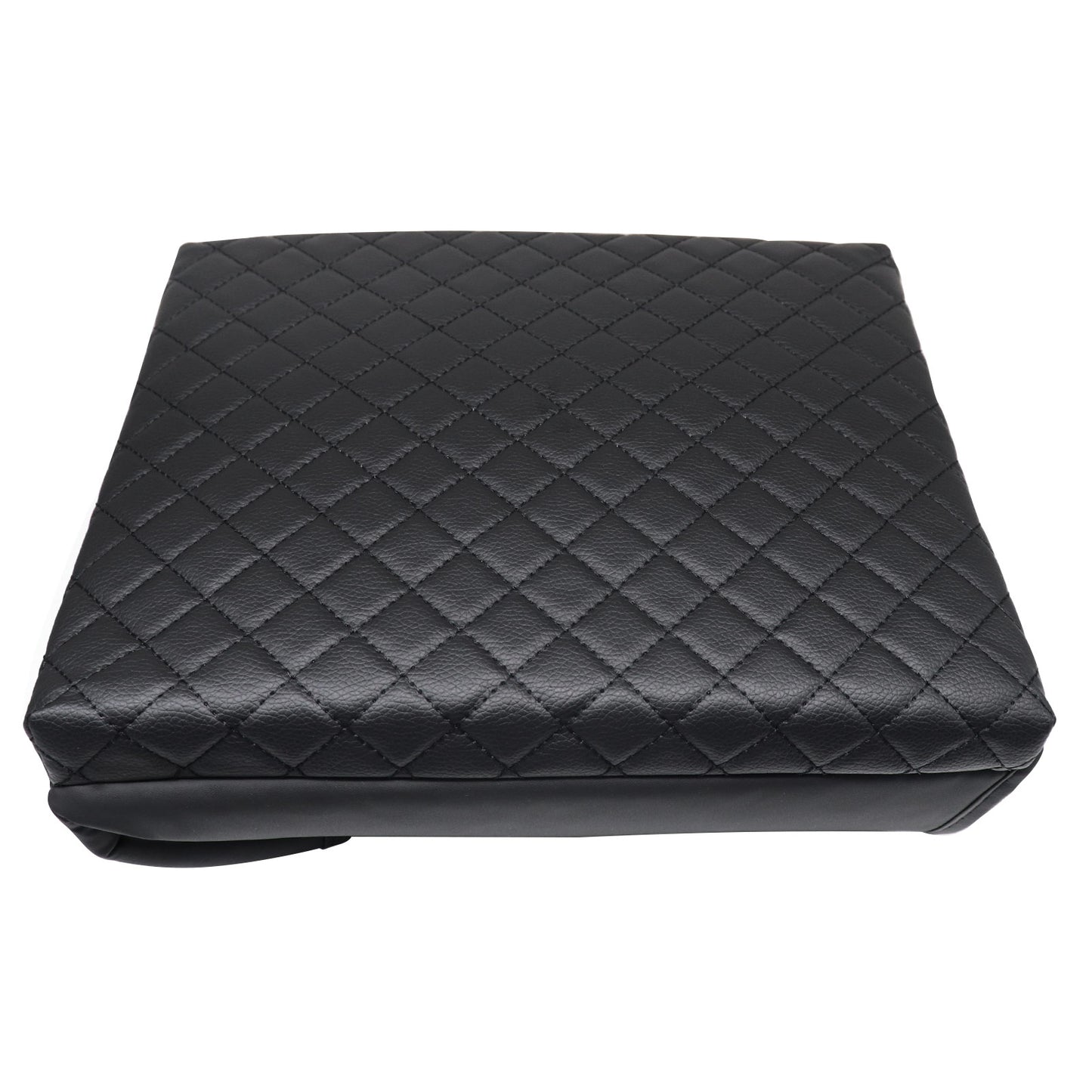Fits Ford F150 21-23 Black Leather Console Lid Armrest Cover Protector Cushion